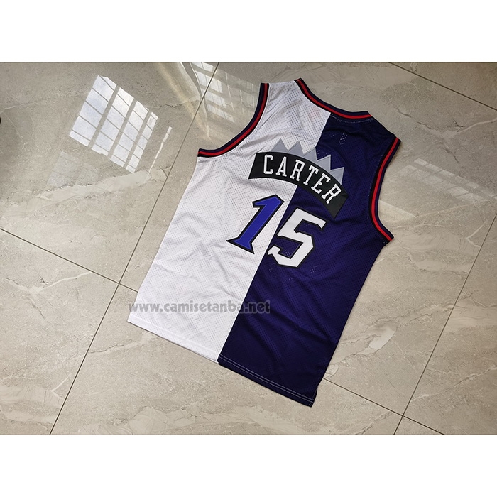 Camiseta Toronto Raptors Vince Carter #15 Split Edition Violeta Blanco